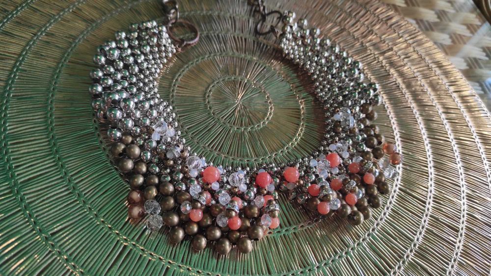 NASZYJNIK kołnierzyk artystycznie zrobiony