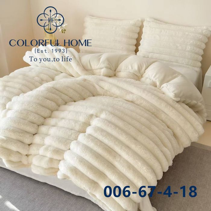 Хіт! Плюшева преміальна постіль “Шиншила КРОЛИК” велюровая постель