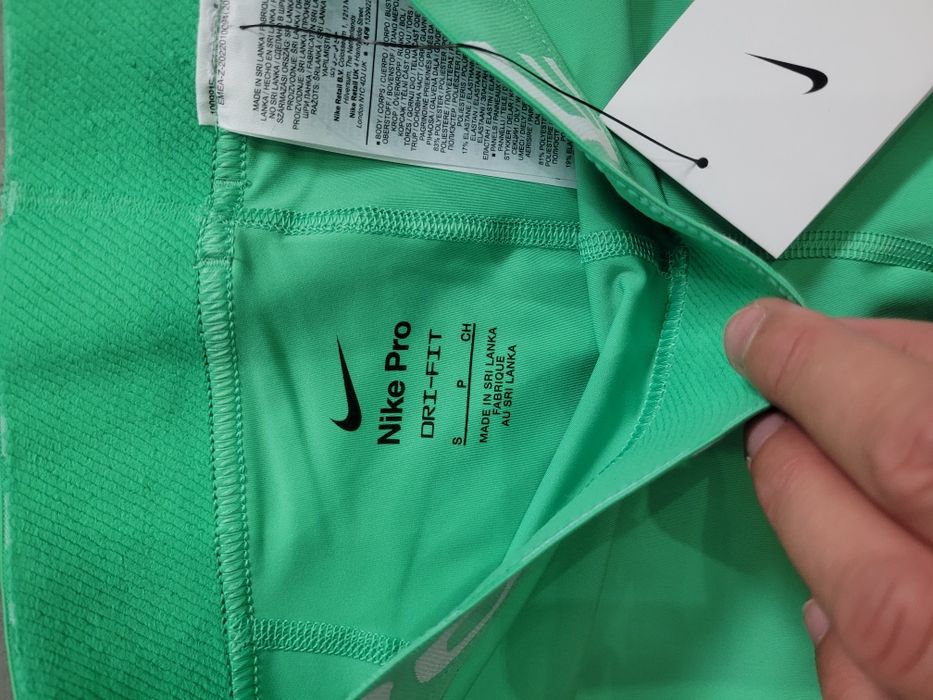 Leginsy damskie Nike Pro S zielone