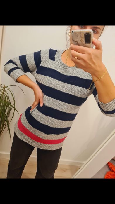 Sweterek w paski od Tommy Hilfiger