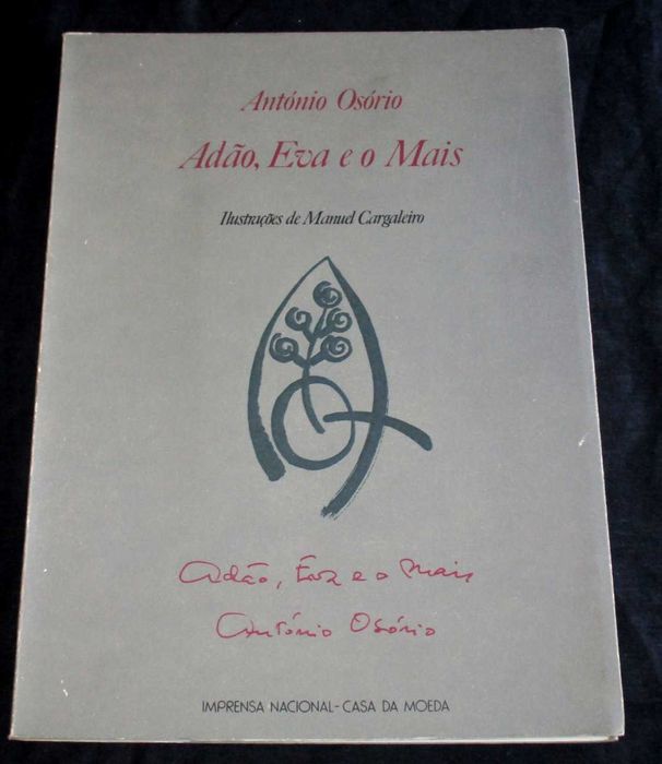 Livro Adão Eva e o Mais António Osório Manuel Cargaleiro Numerado