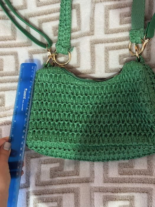 Сумочка плетена через плече