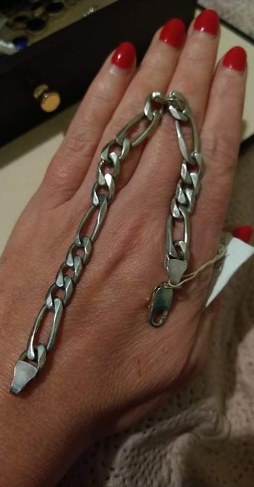 Bransoletka stebrna duża