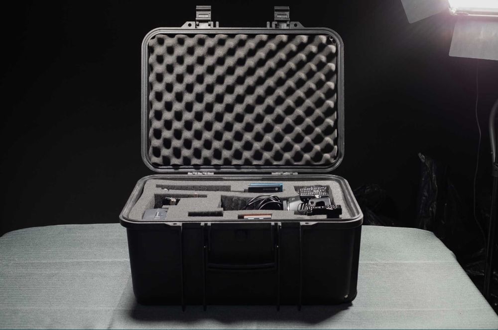 Camara video Blackmagic 6k com acessórios