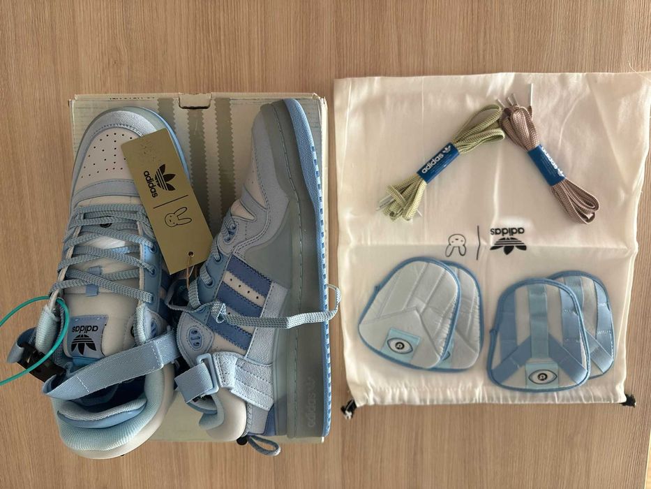 Adidas Forum Buckle Low Bad Bunny Blue Tint - 42