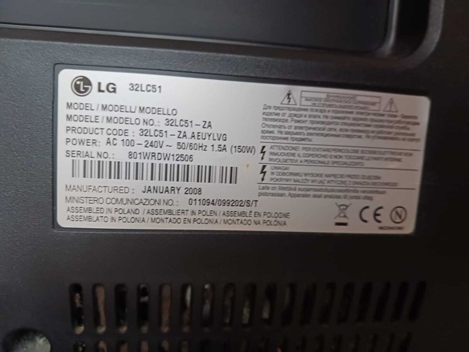Telewizor LG 32LC51 HDMI Stan dobry