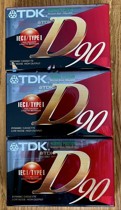 3 x Kaseta TDK D90TYPE I