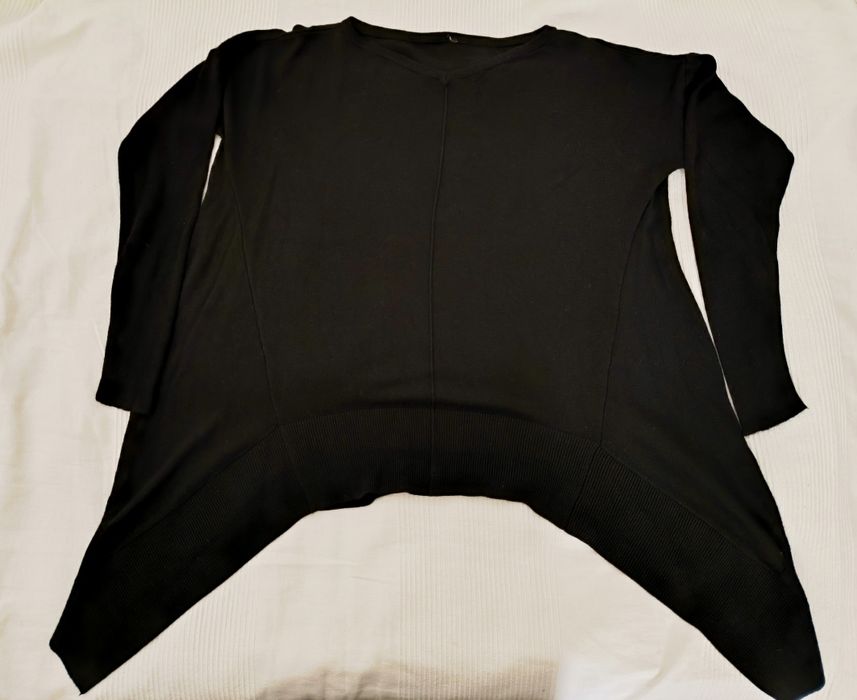 Bluzka czarna L 40 - XXL 44 oversize dzianina