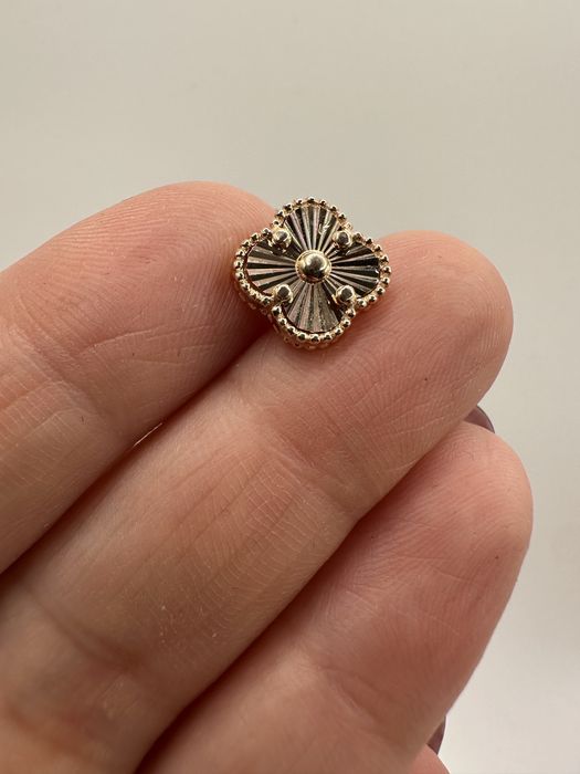 Сережки ВанКліф на закрутках 1см, 3.87г- золото 585 проба