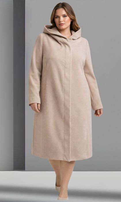 Жіноче пальто. Батальні розміри.