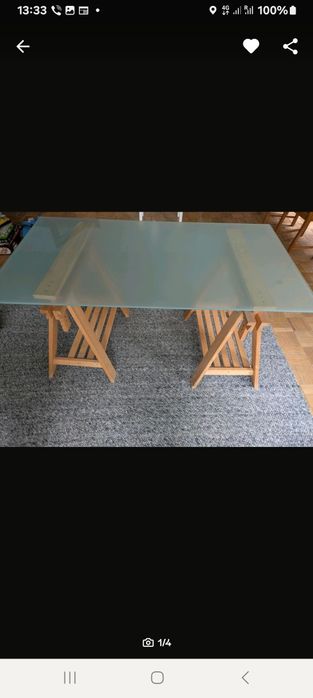 Стіл стікляний.калене скло.