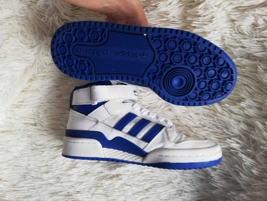 adidas 36 wyższe buty Adidas Cloud White Royal Blue 36 skóra