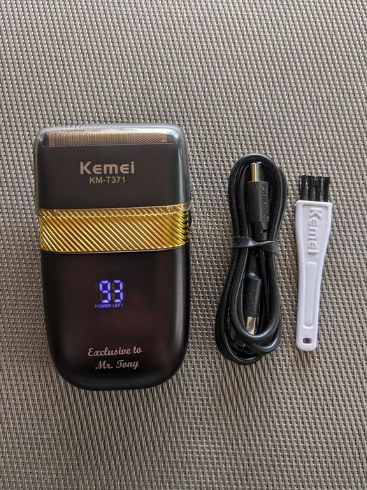Акумуляторна електробритва шейвер Kemei KM-T371
