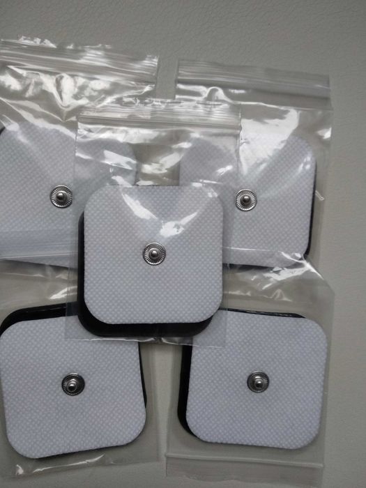 Elektrody żelowe 5 na 5 cm 12 x  snap guzik