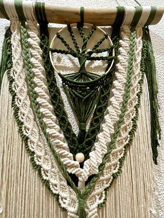 Painel decorativo em macrame