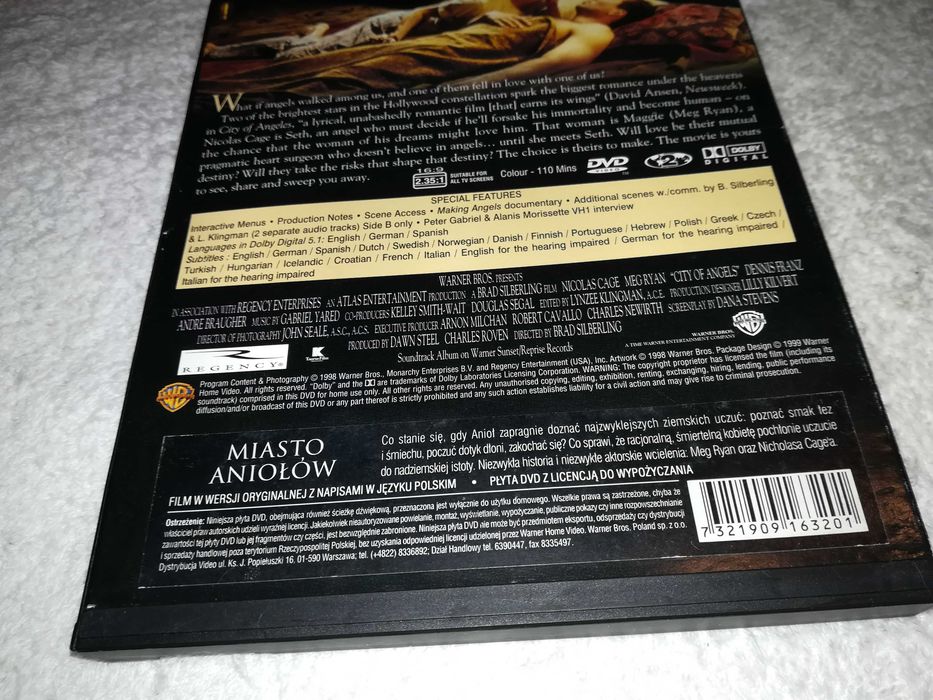 a cidade dos anjos (filme/dvd) com caixa diferente p/colecionador