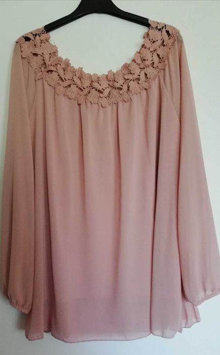 Sukienka, bluzka żorżeta, rozm L/Xl, Nowe