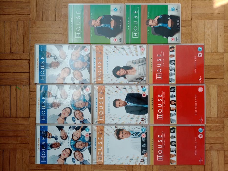 Dr House DVD sezony 1-4 - nieużywane