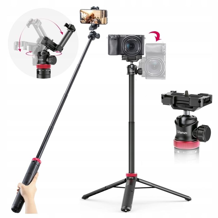 Statyw  Kijek ULANZI MT-44 do Aparat Kamera Telefon Udźwig 1,5kg B02