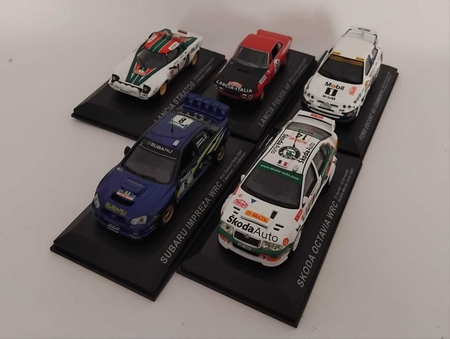 Lancia 037 Rally, AUDI Quattro E2, Renault 5 Turbo 1-43. 25€.  Vendo miniaturas da minha coleção.