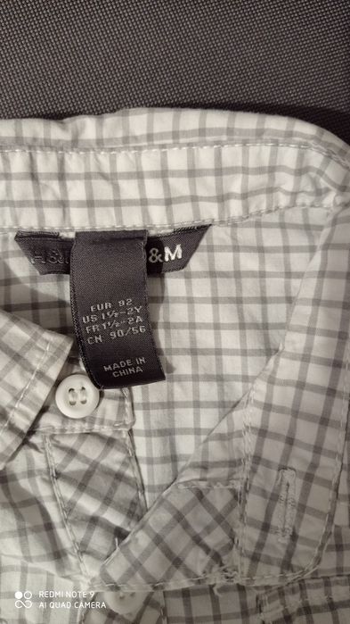 Koszula w kratkę dla chłopca rozm.92 H&M