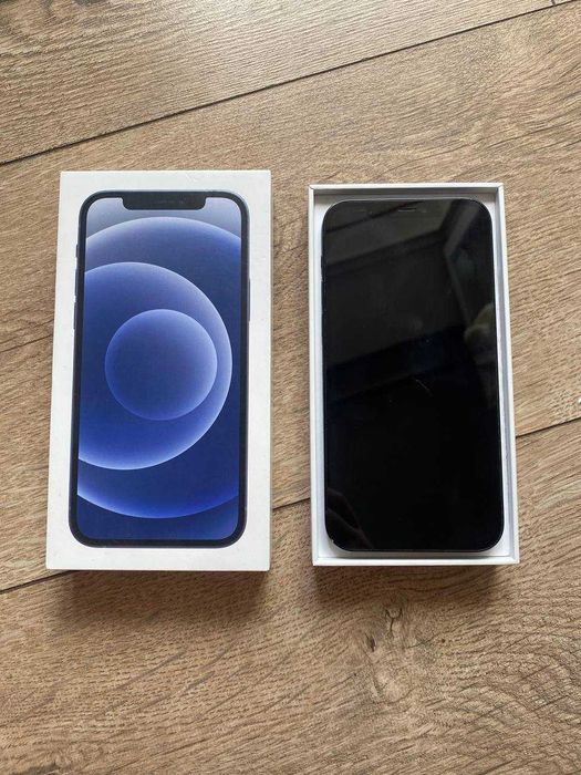 iPhone 12 neverlock чорний Black з об'ємом пам'яті 128 ГБ айфон 12 неверлок дешево у ідеальному стані