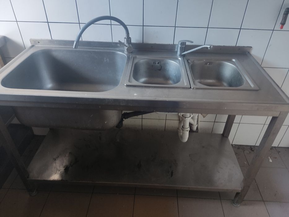 Na sprzedaż zlew trzy komorowy gastronomiczny