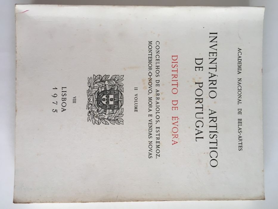Inventario Artístico de Portugal, Distrito de Évora, Volumes I e II