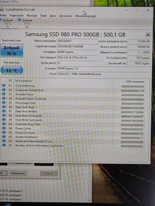 ТОП вибір! SSD диск M.2 500GB Samsung 980 PRO (6900MBs). Trade-IN