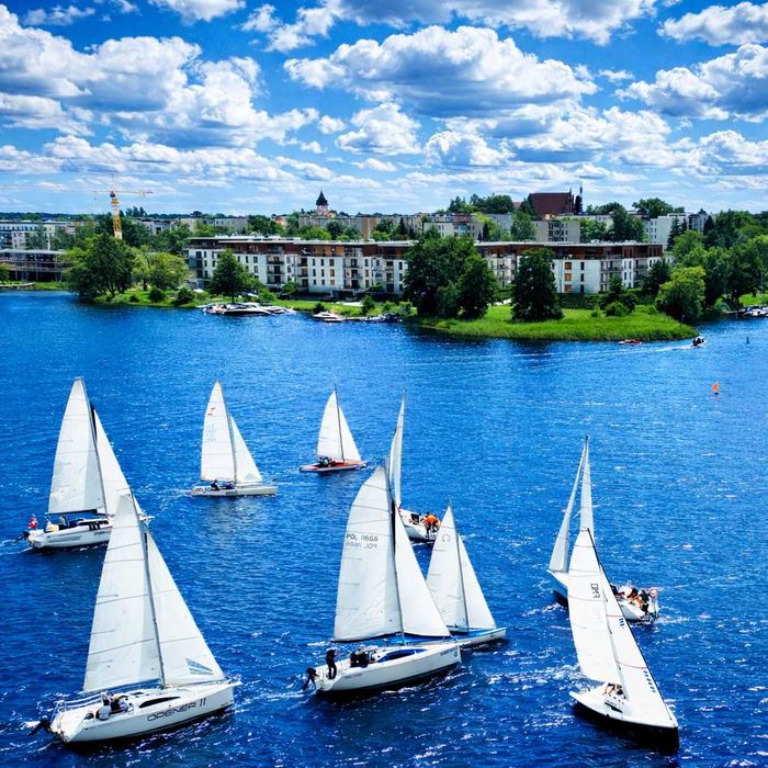 Marina View - widok na jezioro, Mazury, nocleg, garaż, TV55' z Netflix