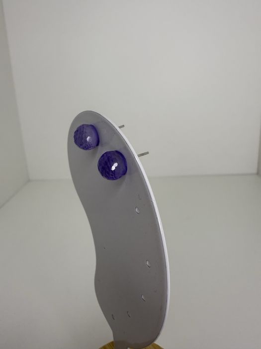 Fioletowe kulki kolczyki