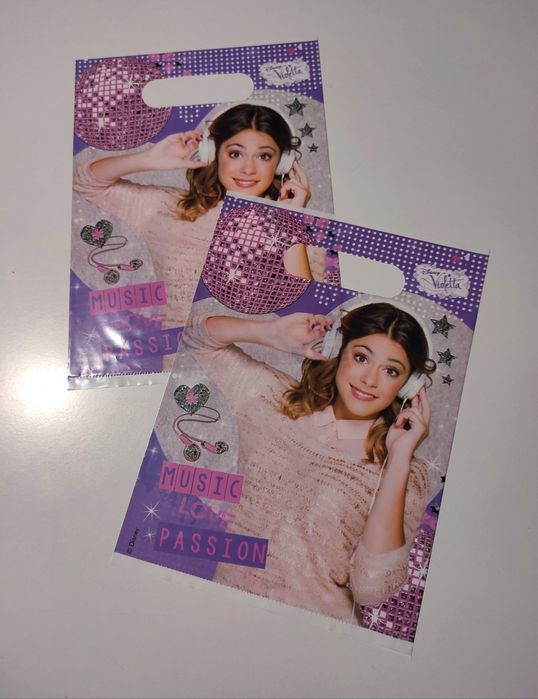 Violetta torebeczki na prezent upominek 2 sztuki