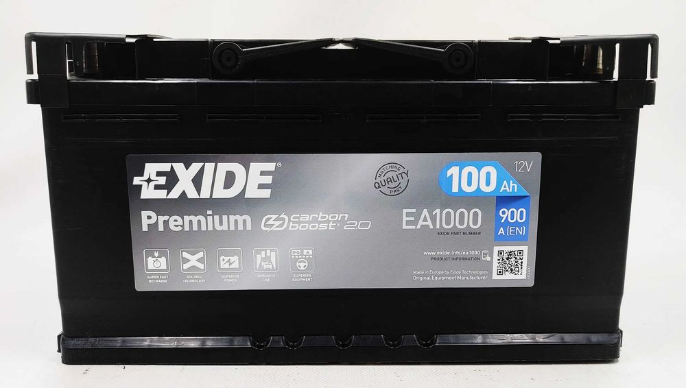 Akumulator Exide 100ah 900a EA1000   Marszałka Józefa Piłsudskiego 1A