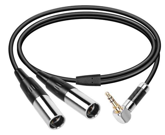Kabel 2xmini XLR na jack 3,5 mm 50cm CERRXIAN