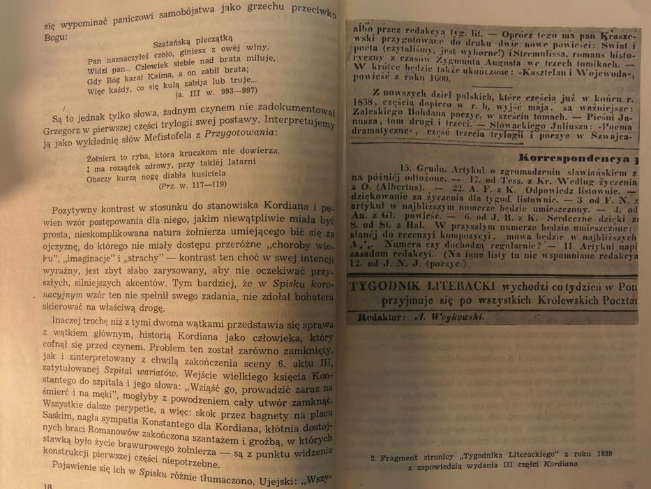 KORDIAN dramatyczna trylogia - J. Maciejewski