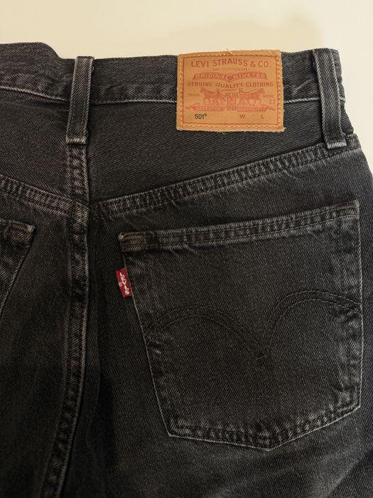 Шорти джинсові чорні Levis 501, розмір 34(xs)