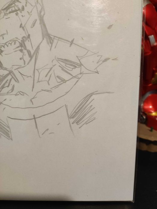 Invincible #1 Battle Damaged Invincible sketch