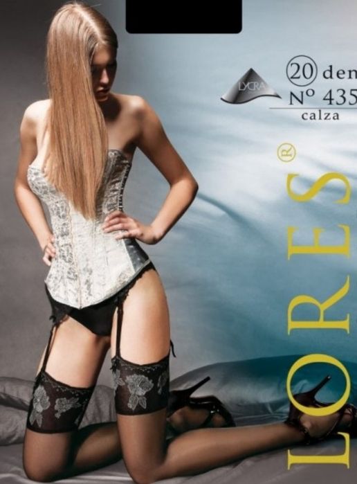 Панчохи під пояс чорні 1/2 беж 1/2 3/4 білі 1/2 3/4 Лорес Польща.