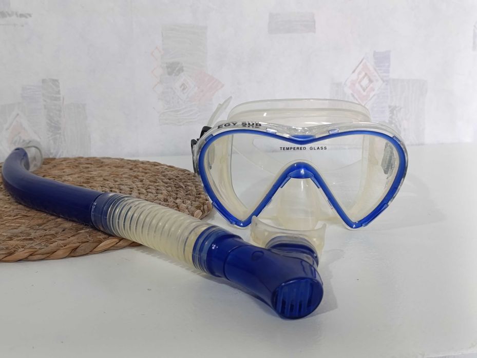 Набір для плавання (маска та трубка) Egysub синій