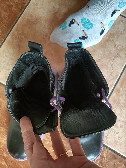 Kozaki sztyblety glany dziewczęce rozm 34