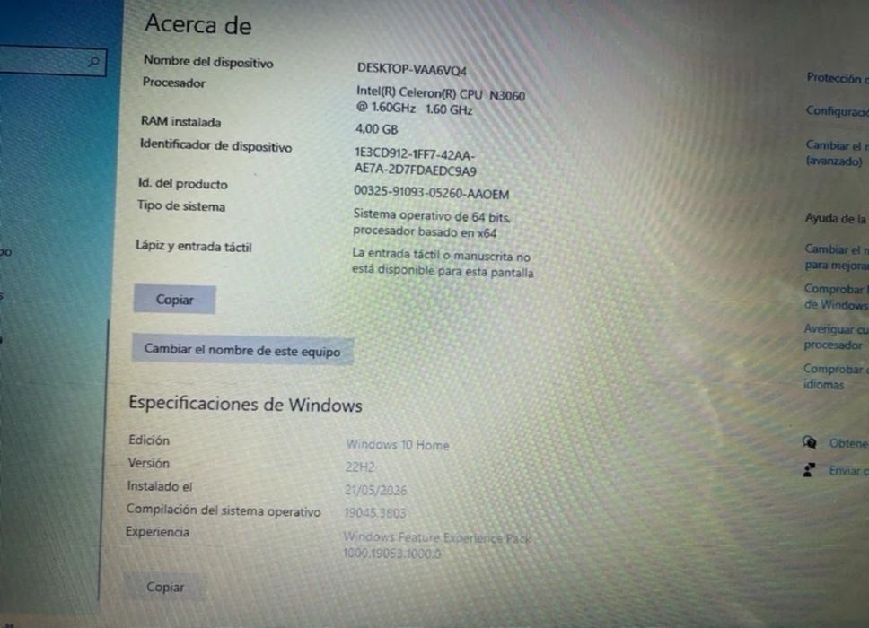 Portátil HP Stream Notebook 14