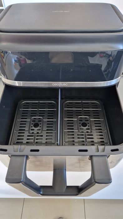 Airfryer Cecotec 2komory z możliwością łączenia w 1.