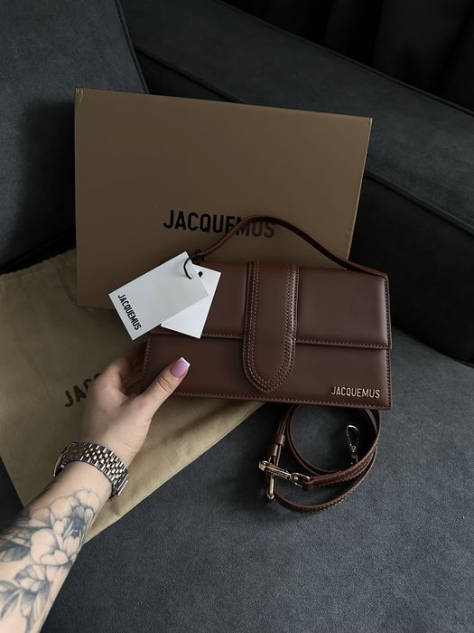 Сумка Jacquemus premium шкіра з гравіюваннями жакмюс