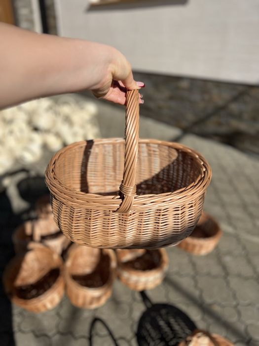 Кошик кошики з натуральної лози Кошики на Паску Кошики великодні кошик