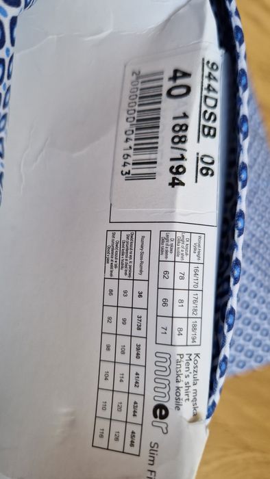 Koszula 40 slim fit