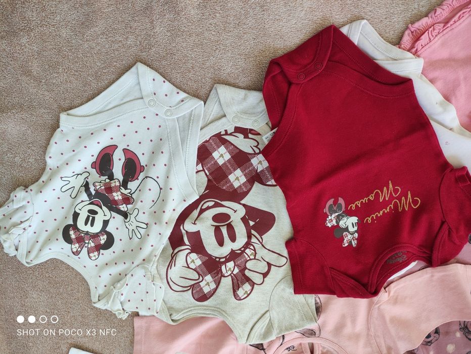 Zestaw paczka ubranek dla dziewczynki rozmiar 62