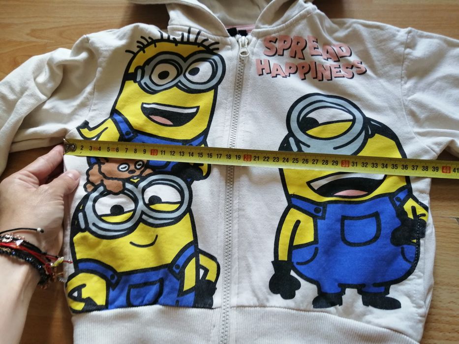 Bluza bawełniana z kapturem Minions 116 minionki