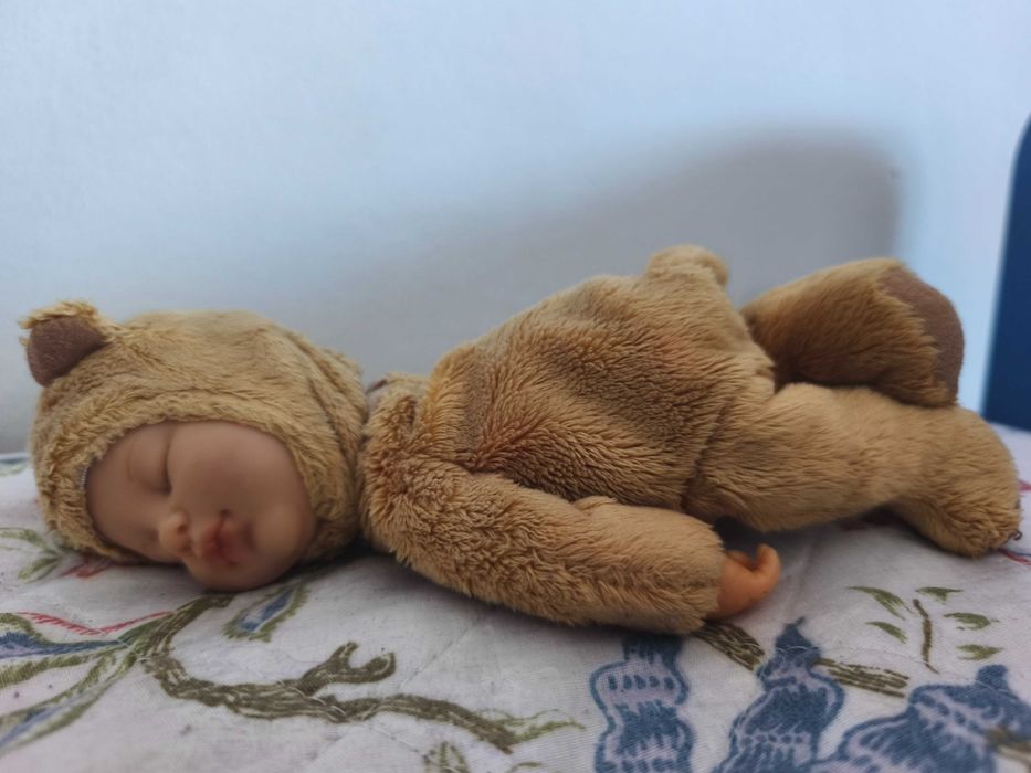 Baby Bear Anne Geddes / Boneco Bebé Urso de Peluche Coleção