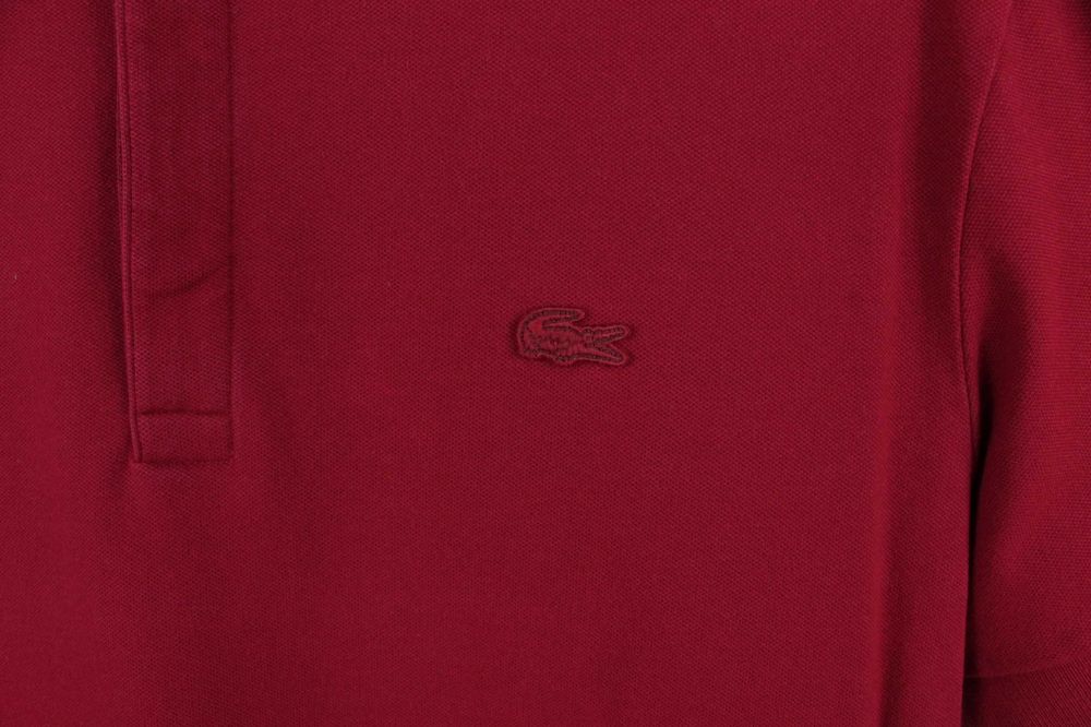 Оригінальне поло футболка Lacoste Regular Fit Burgundy Paris Polo Shirt Розмір 6 ХЛ