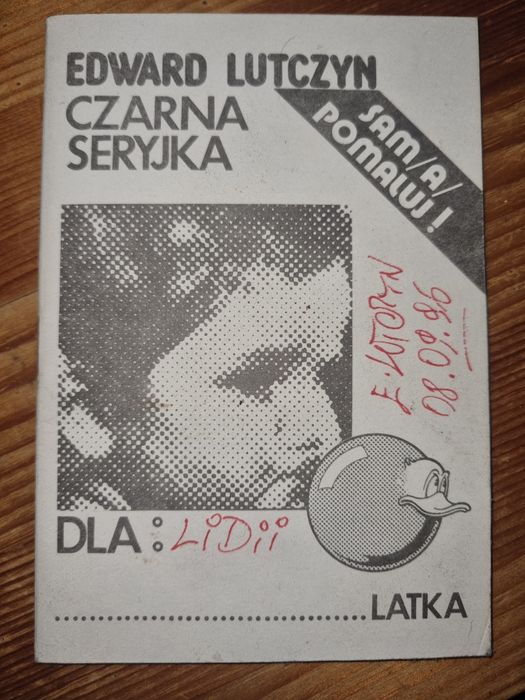 Edward Lutczyn czarna seryjka z autografem